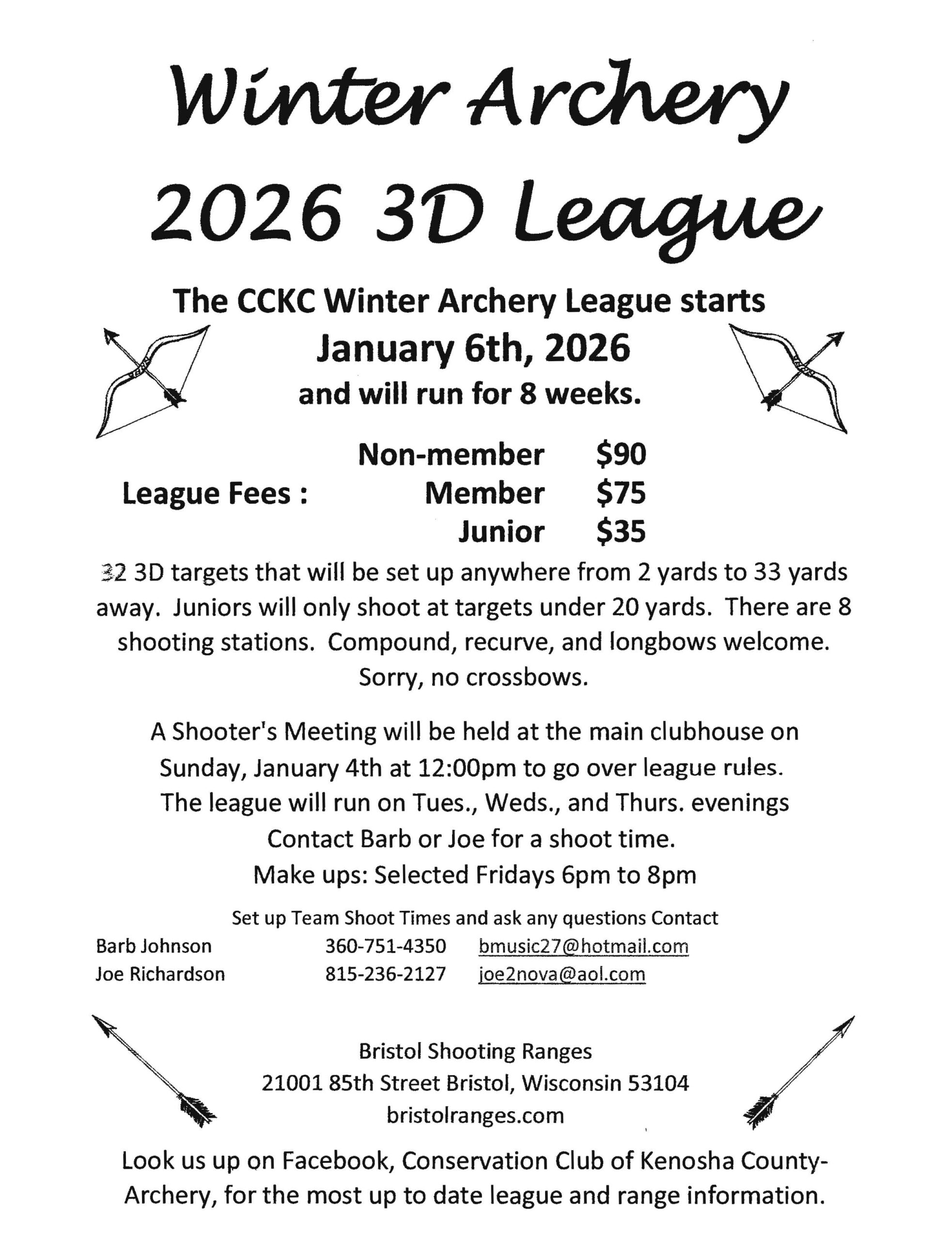 2026 3d League Archery